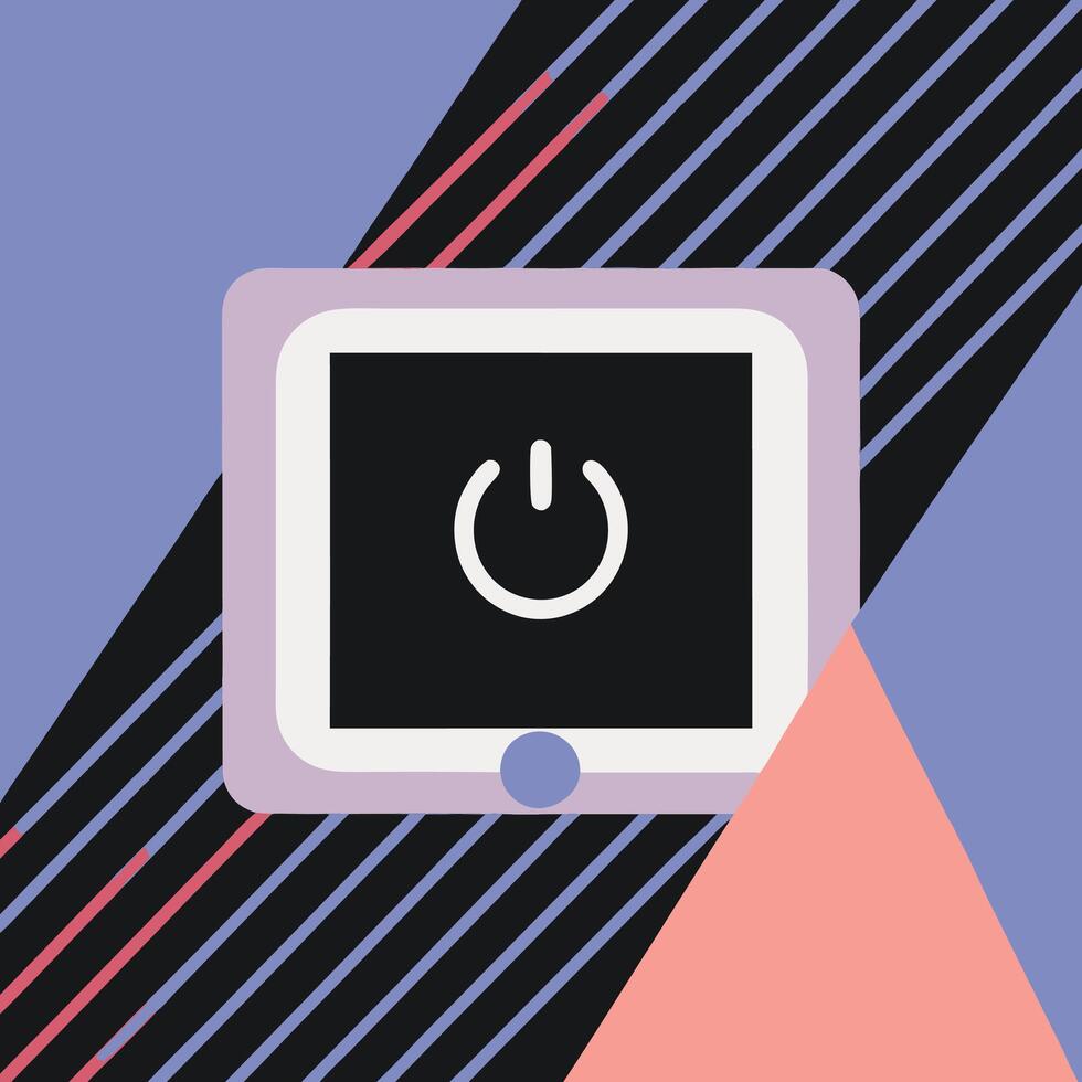Device Power Button OnOff Functionality vector
