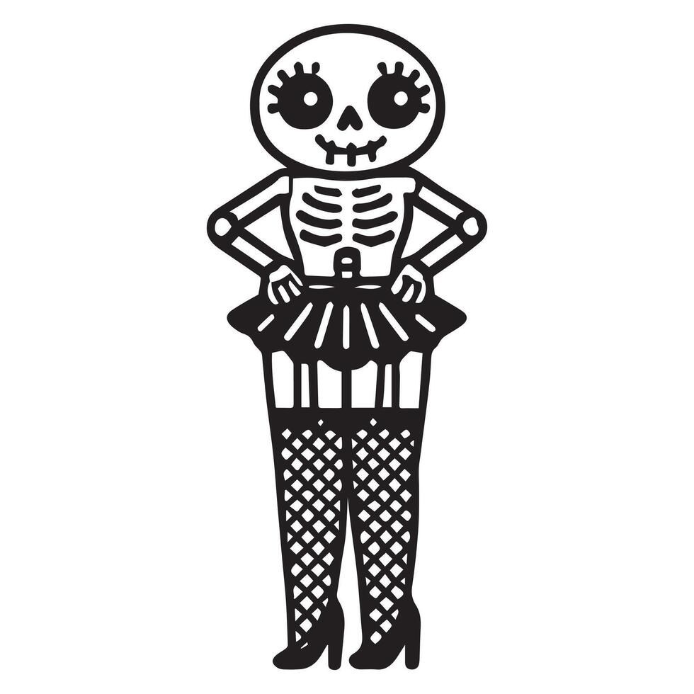 Grit and Grace The Female Skeleton in Art vector