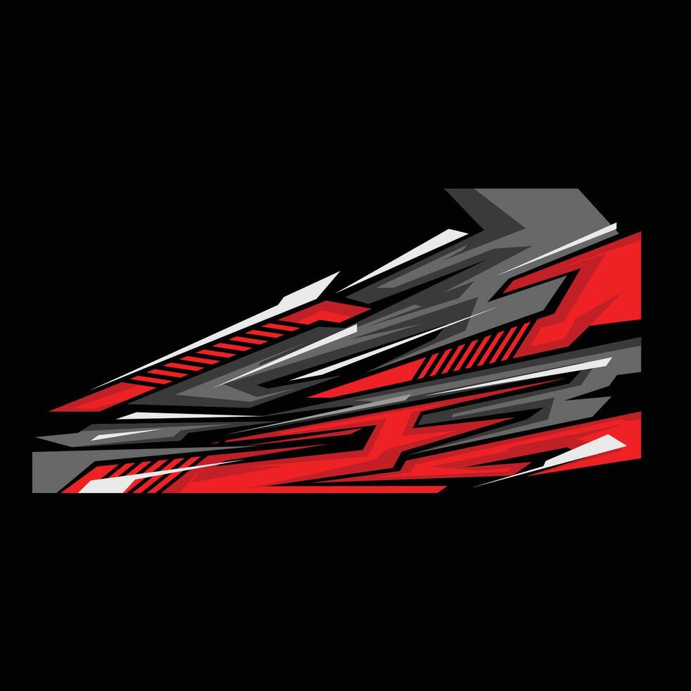 racing car modification sticker design. very cool and elegant modern stickers vector