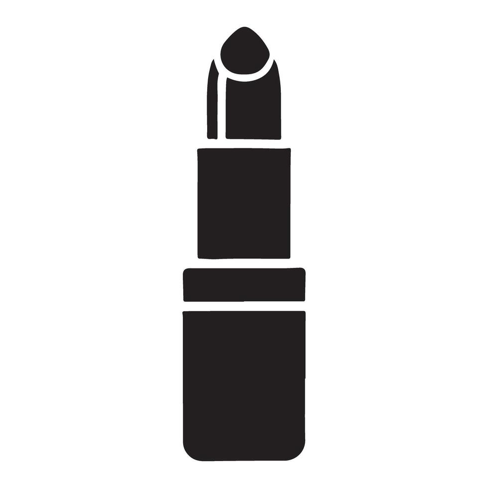 Classic Lipstick Silhouette Illustration vector