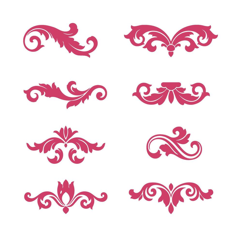 Floral-Inspired Swirls for Sophisticated Designs vector