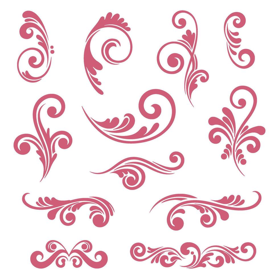 Stylish Swirling Patterns for Craft and Decor vector