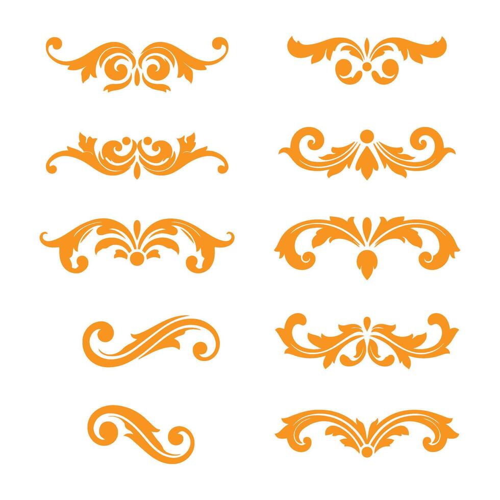 Intricate Swirl Ornaments for Crafting and Decor vector