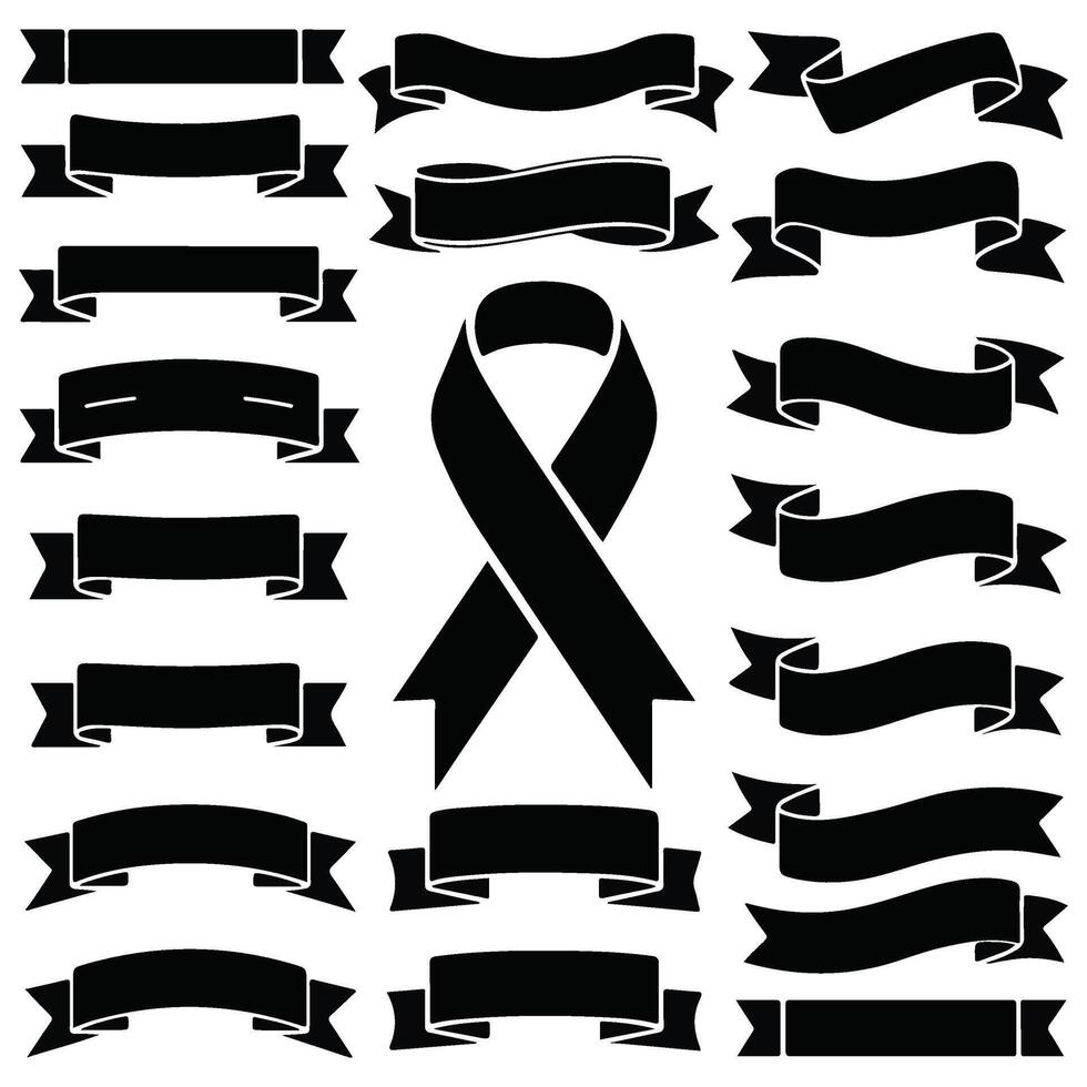 Extensive Collection of Ribbon and Banner Set Graphics vector