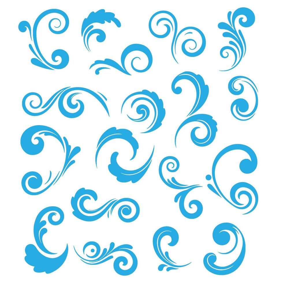 Elegant Floral Motifs for Invitations and Cards vector