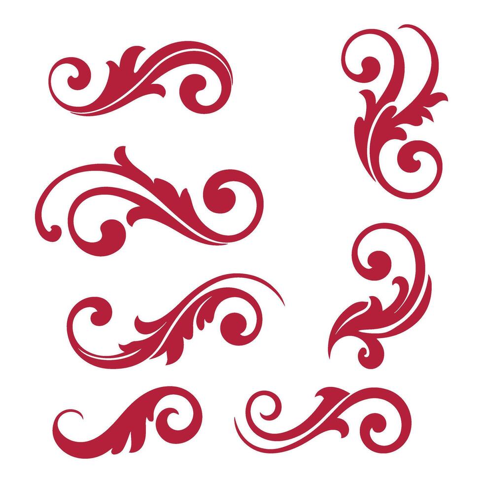 Decorative Pink Flourishes for Luxury Invitations vector