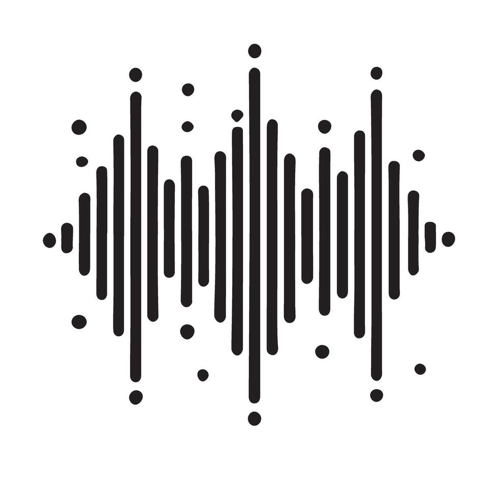 Modern Sound Wave Graphic Design vector