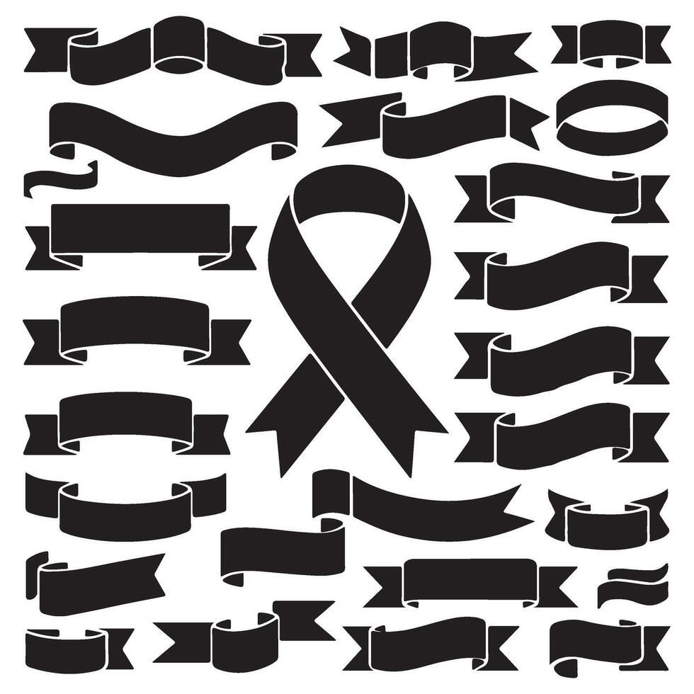 Customizable Ribbon and Banner Set for Marketing Materials vector