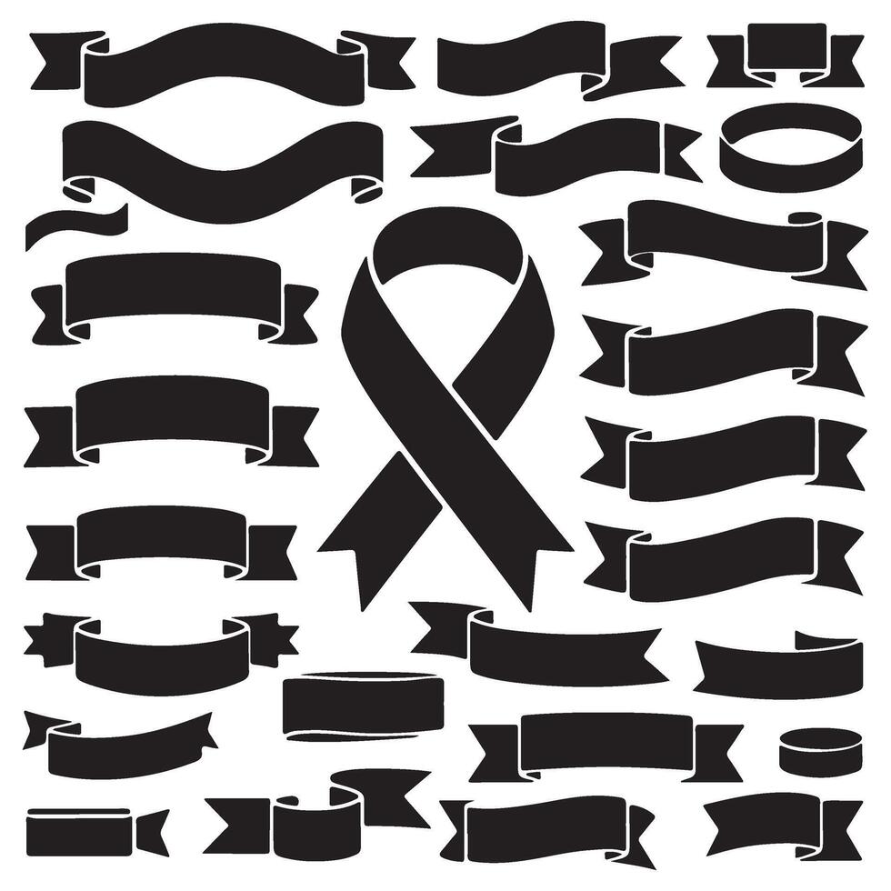 Premium Ribbon and Banner Set for Invitations and Cards vector