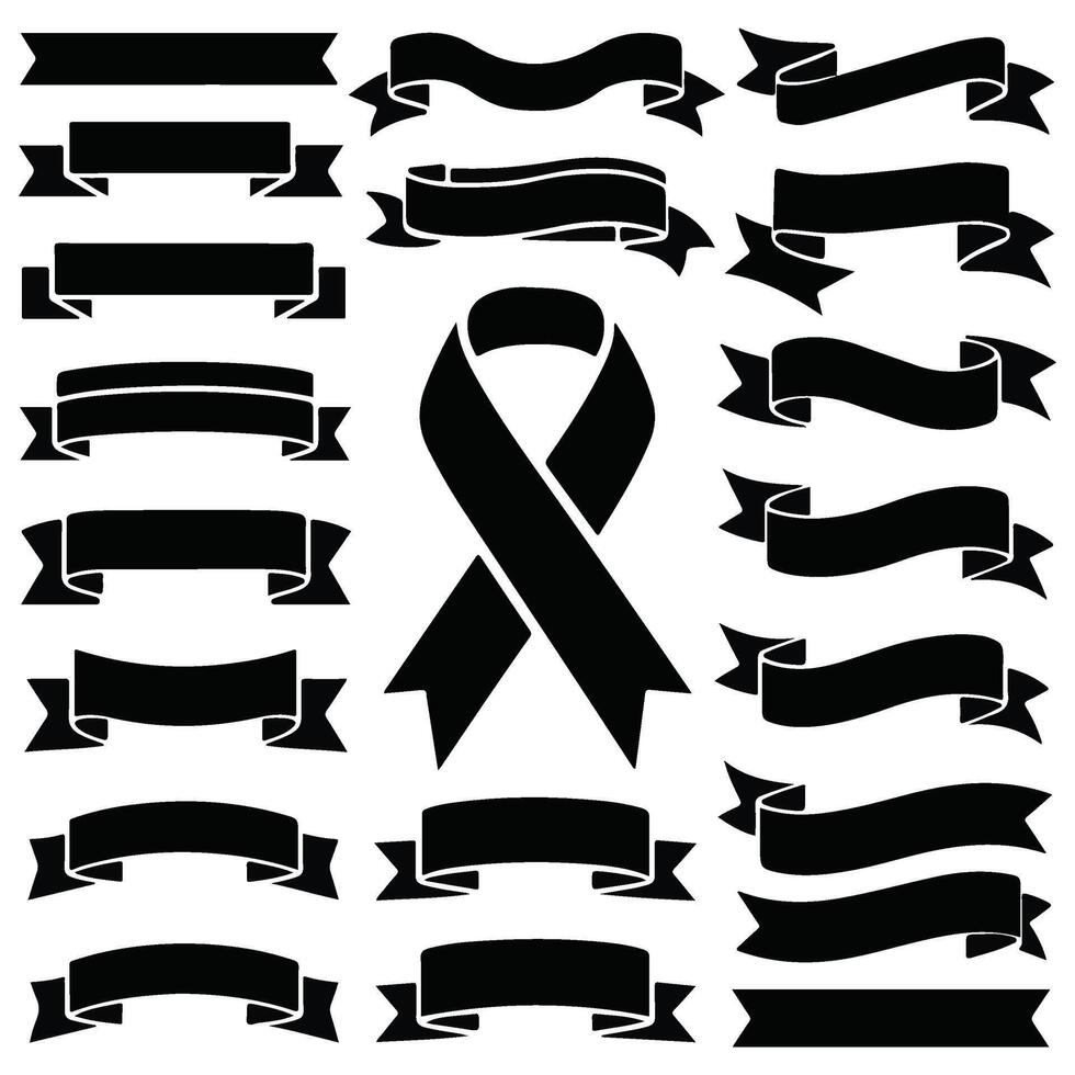 Classic Ribbon and Banner Set for Artistic Designs vector