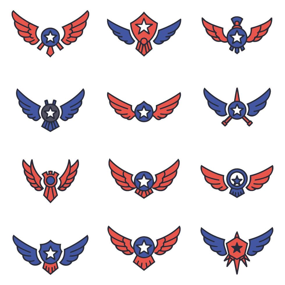 Unique Freedom Wings Vectors Collection for Creative Use