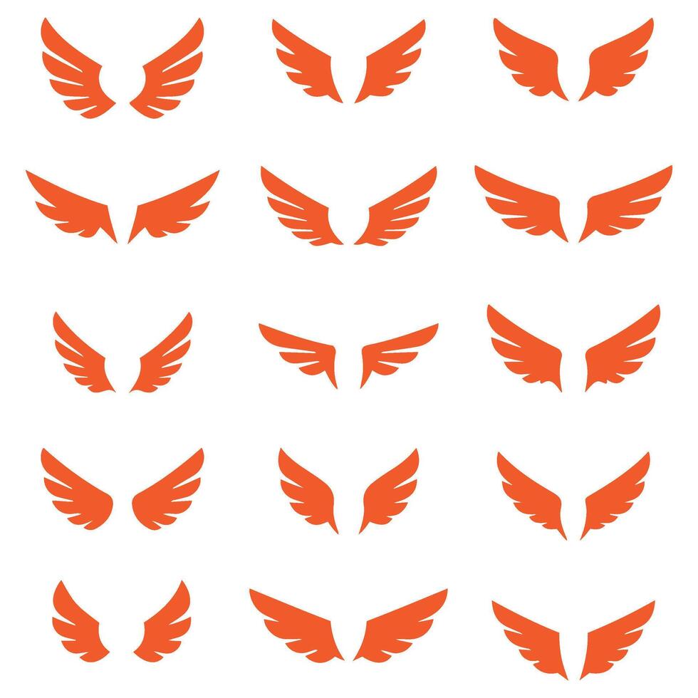 Twelve Freedom Wings Vectors Illustrations for Creatives