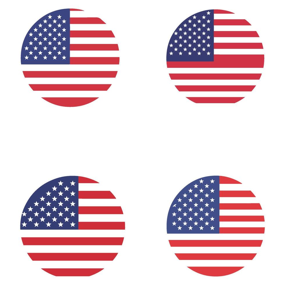 Stunning American Flag Designs for Independence Day Projects vector