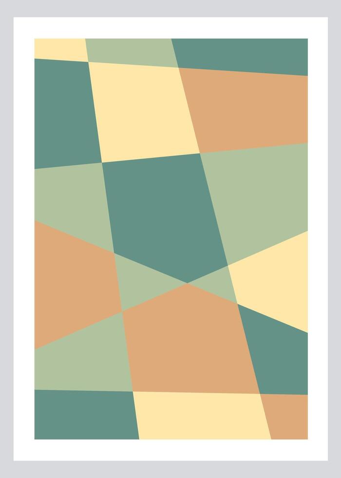 Modern abstract artwork poster vector