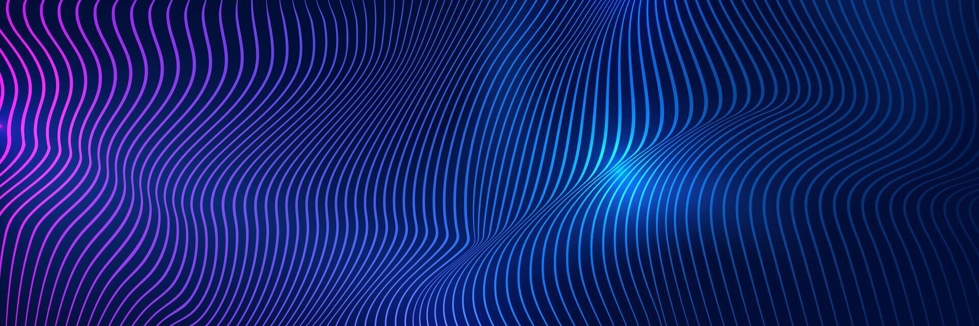 abstract technology lines particles mesh blue pink background vector
