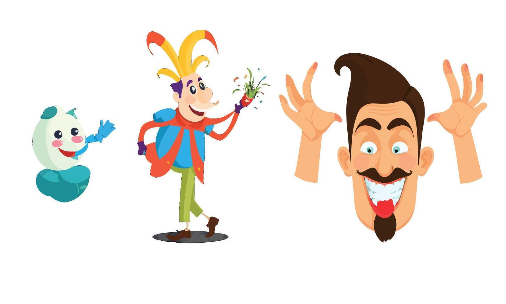 Funny people icon vector