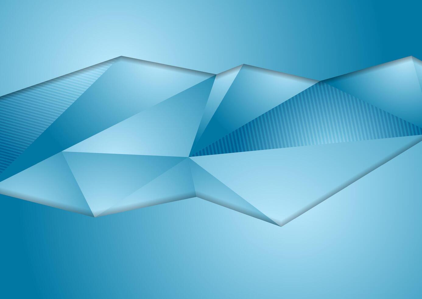 Abstract blue corporate polygonal background vector