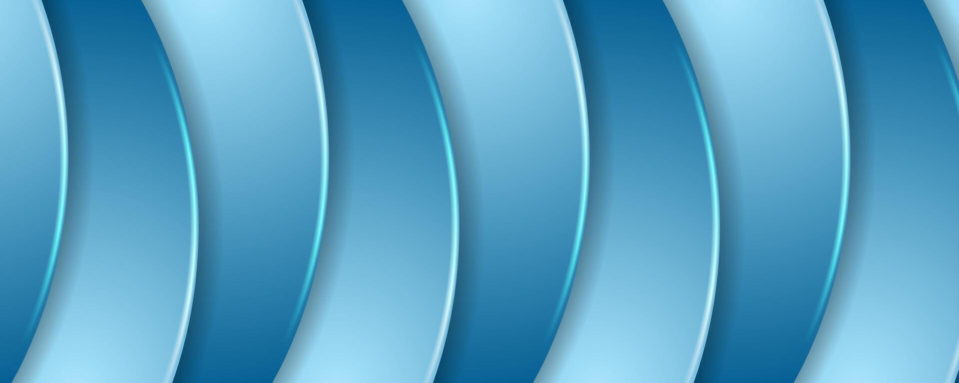 Abstract blue wavy corporate background vector