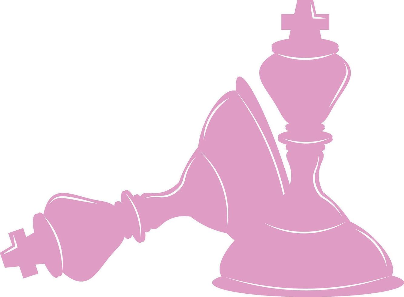 Isolated chess. Chess checkmate vector