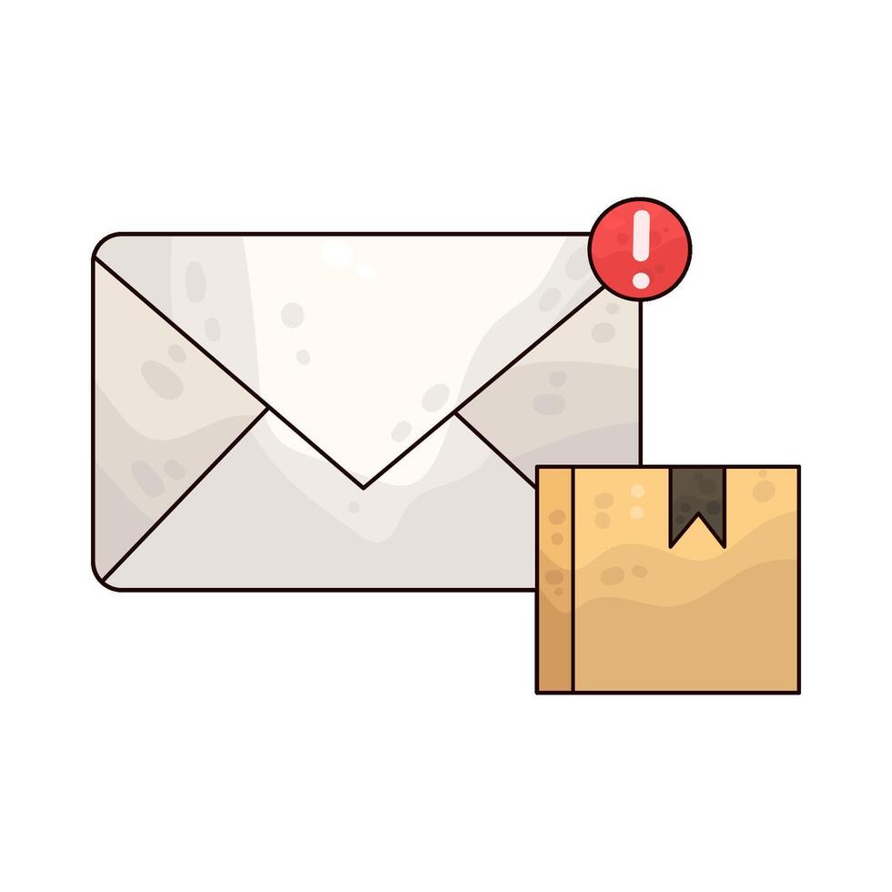 Illustration of Document delivery vector