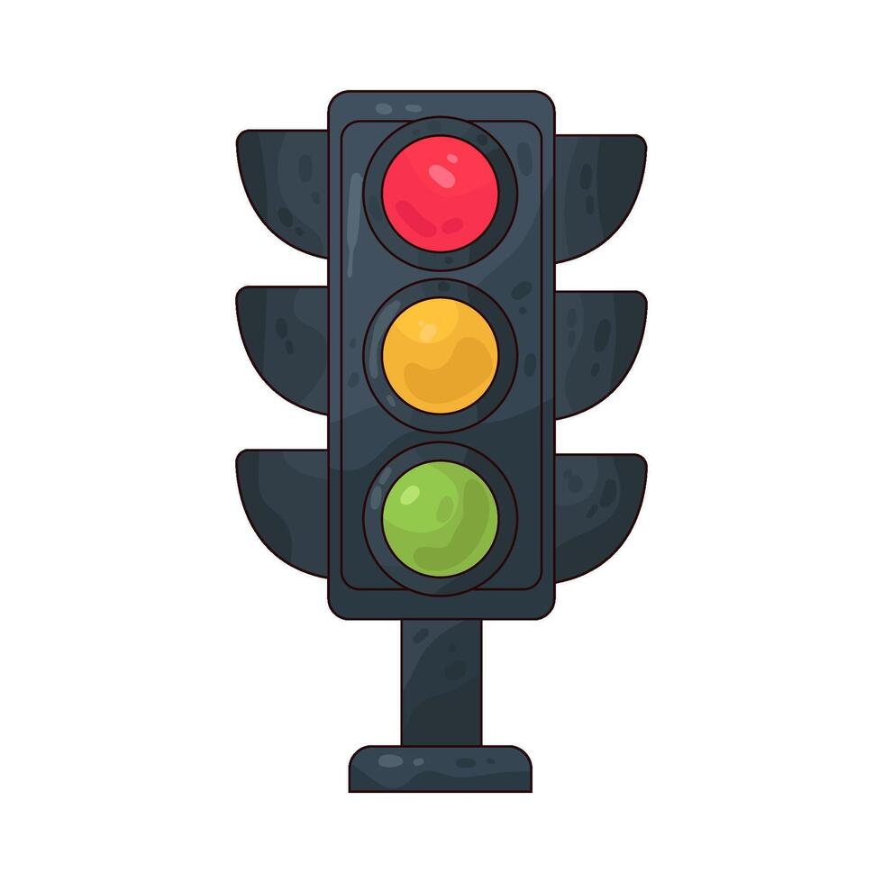 Illustration of Traffic Light vector