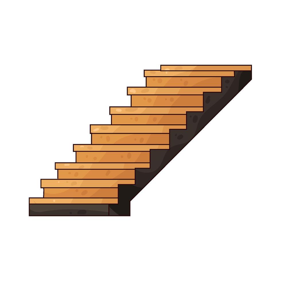 Illustration of Stairs vector