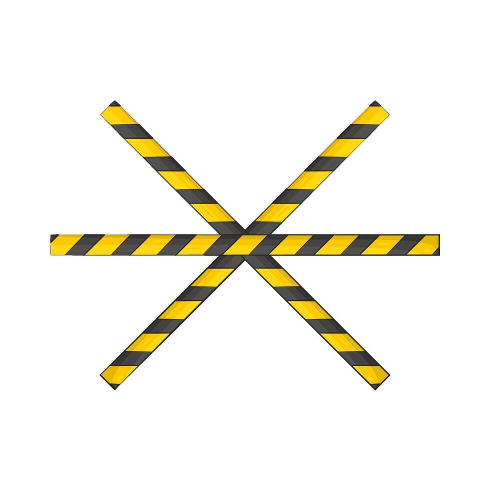 Illustration of caution tape vector