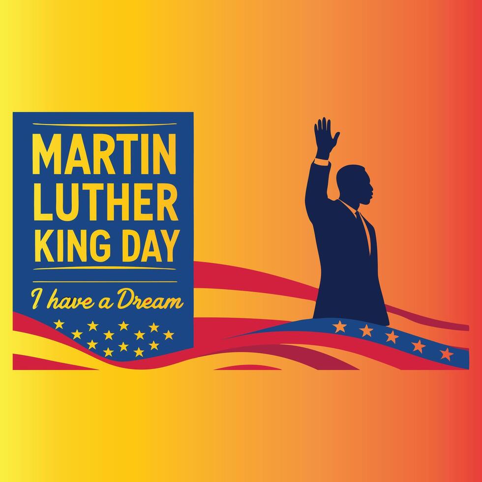 I Have a Dream Illustration for MLK Day vector