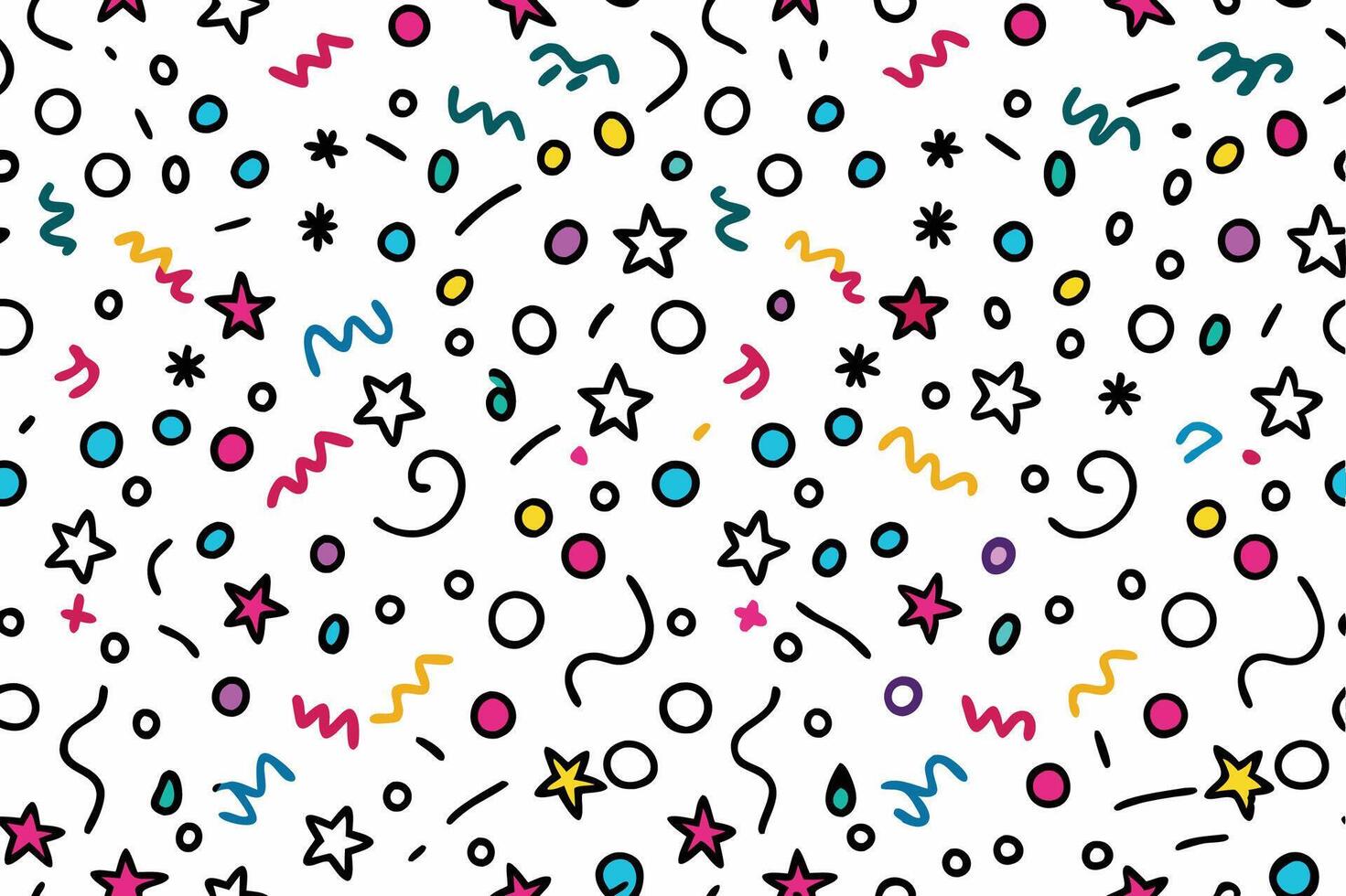 a colorful pattern with stars and stars on it vector
