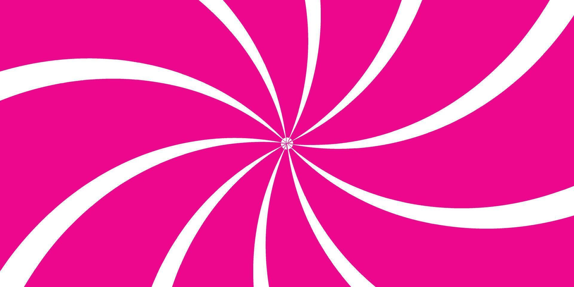 An abstract retro wavy sunburst vortex background. Pink and white swirl background. vector