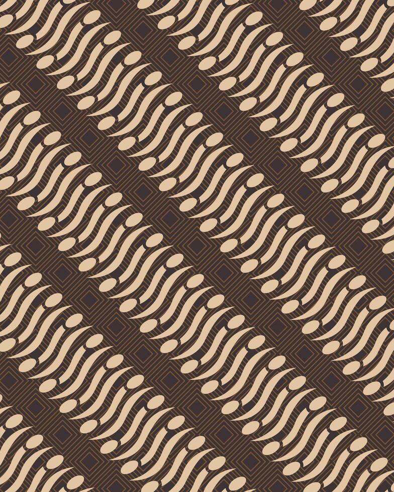 Abstract background of Javanese batik pattern vector