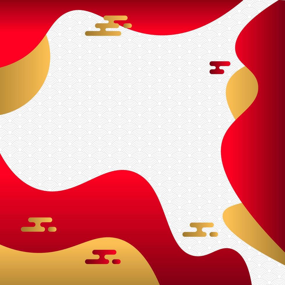 Red and gold abstract simple background vector