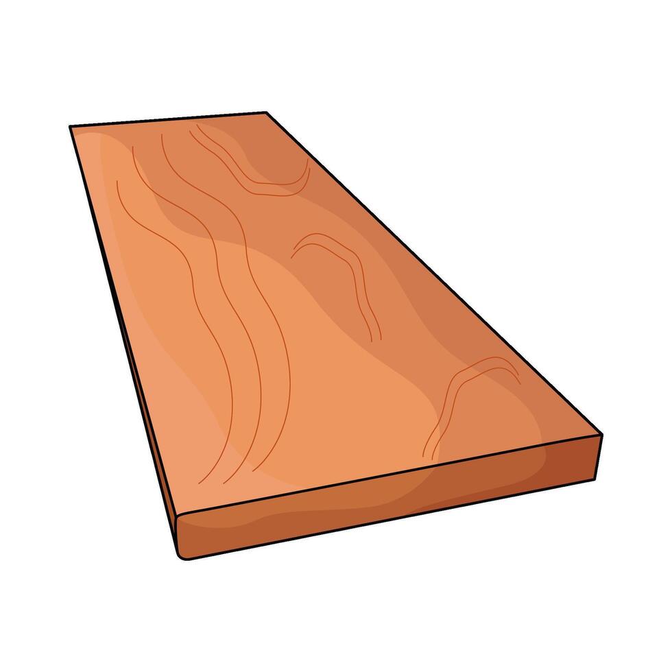 illustration of wood plank vector