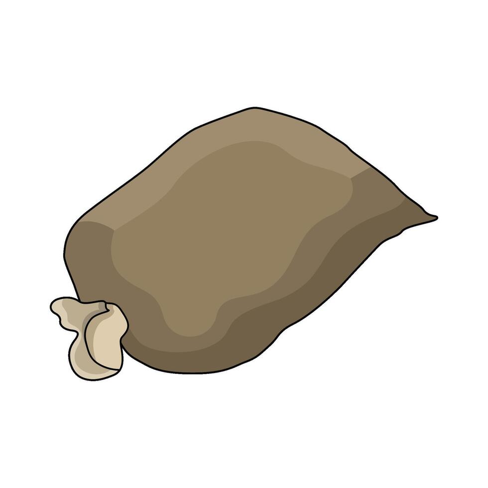 illustration of sandbag vector