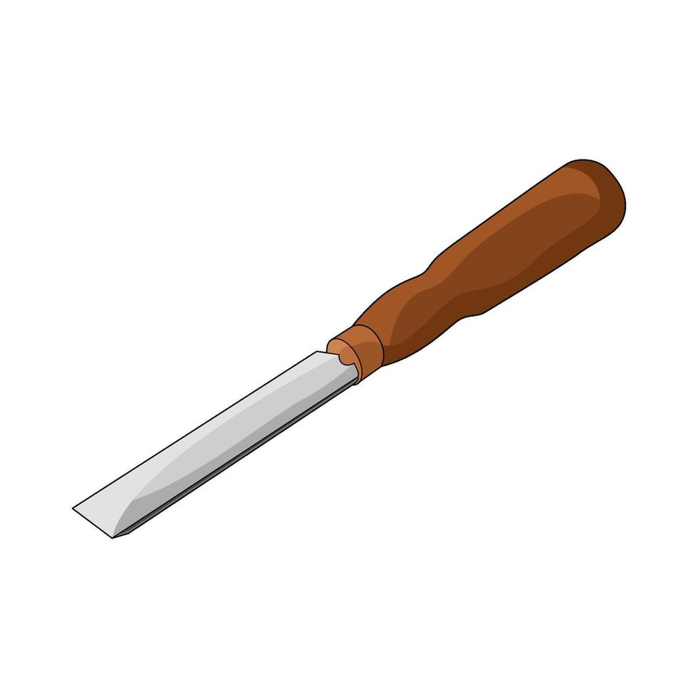illustration of chisel vector