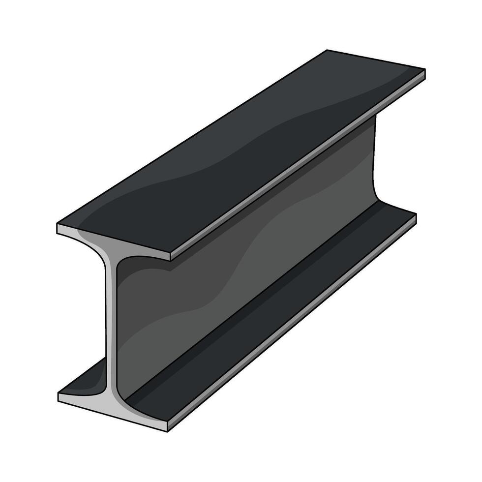 illustration of steel beam vector
