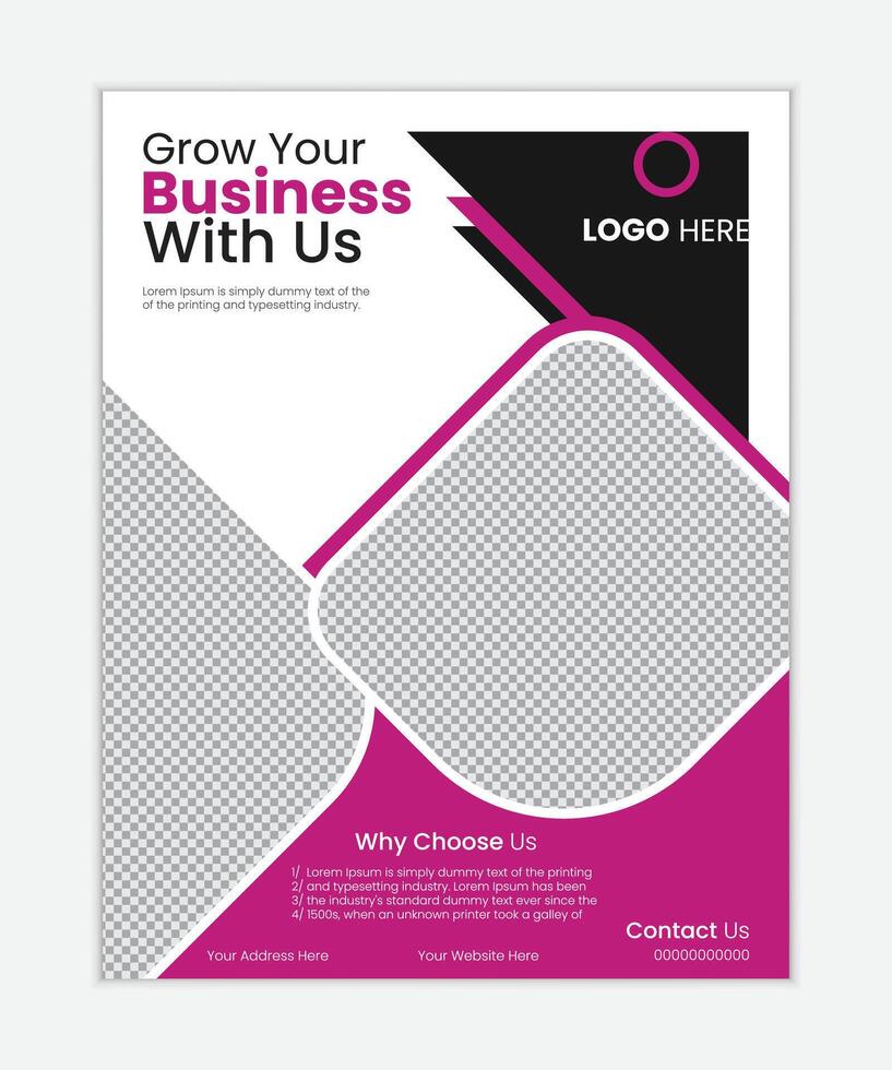 Eye-Catching Corporate business flyer Designs for Maximum Impact for Brand Awareness vector