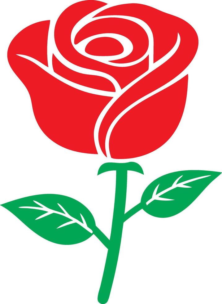 Rose Flower Logo Art rose flower , rose simple flower icon logo art illustration isolated on transparent background vector