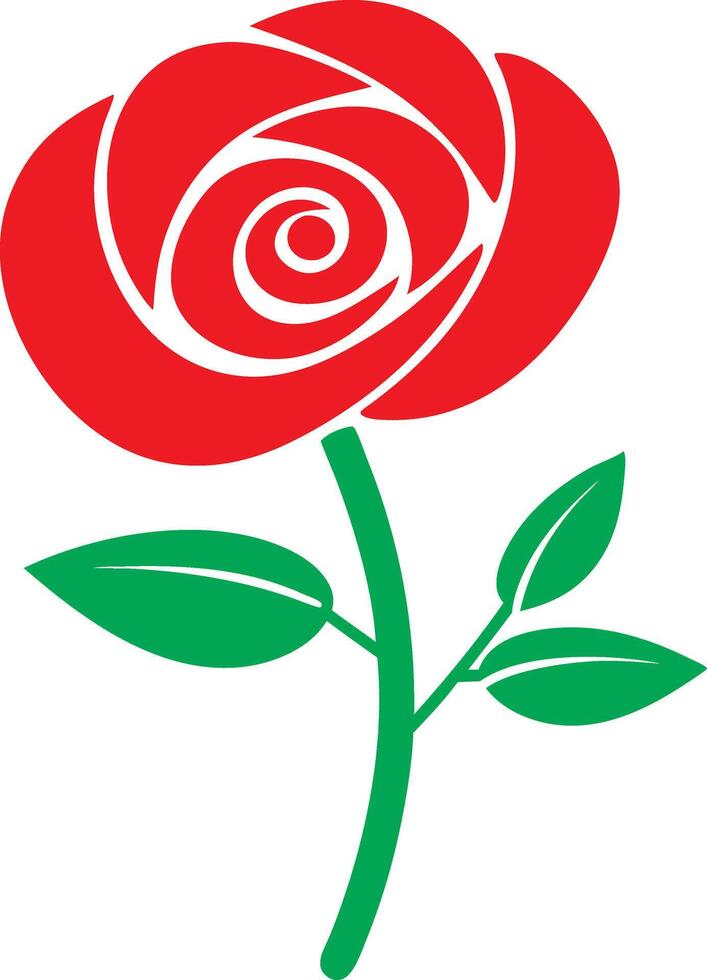 rose simple flower icon logo art illustration isolated on transparent background vector
