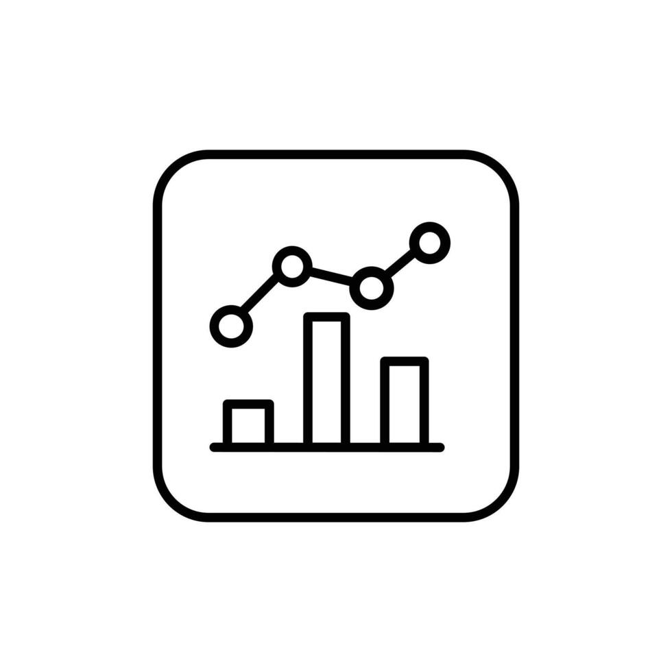statistics bars graphic icon design symbol of money and stock market. Stocks and shares. design elements of technology, computer, internet, website. Graphic resources vector