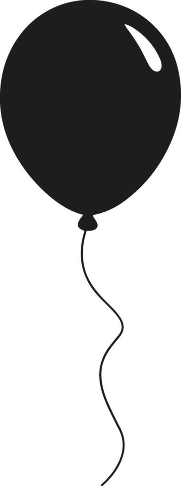 Minimalist Balloon Silhouette Illustration vector