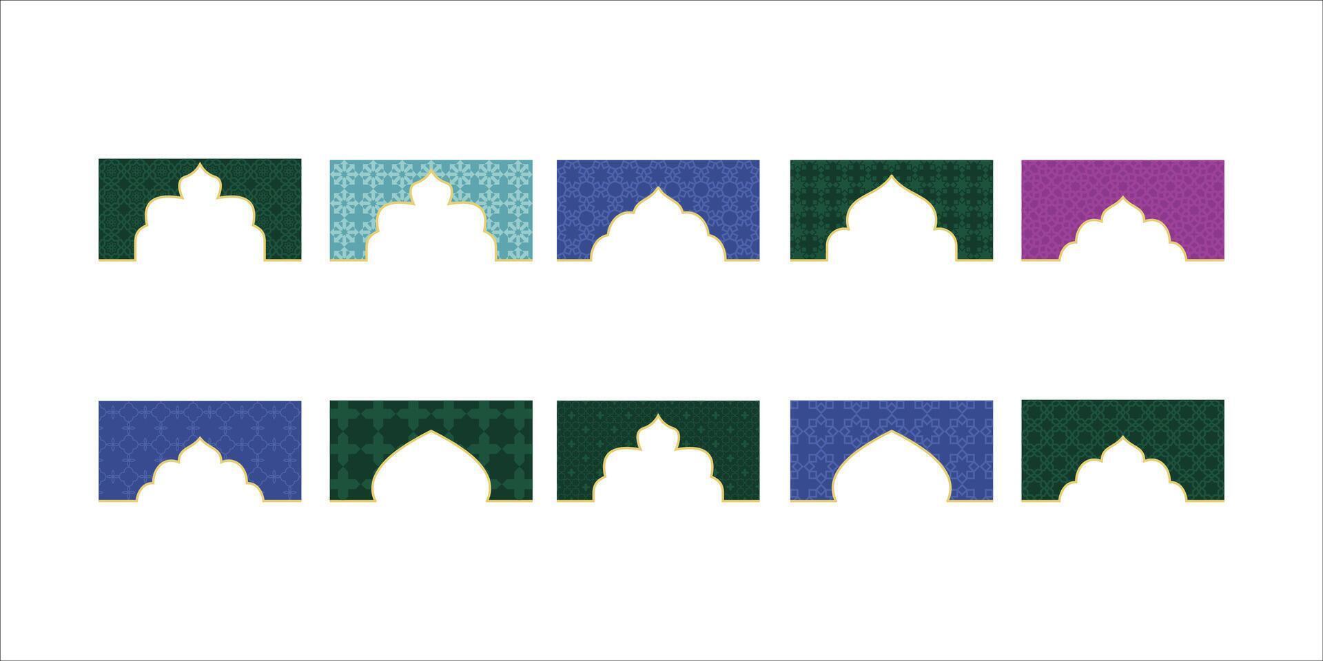 Islamic Header Frame Illustration vector