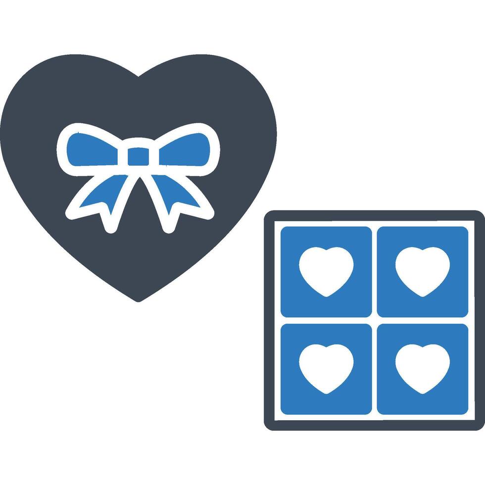 Chocolates Heart illustration with isolated background vector