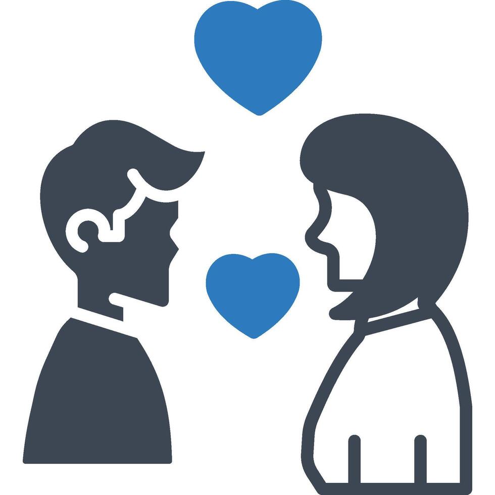 Couple illustration with isolated background vector
