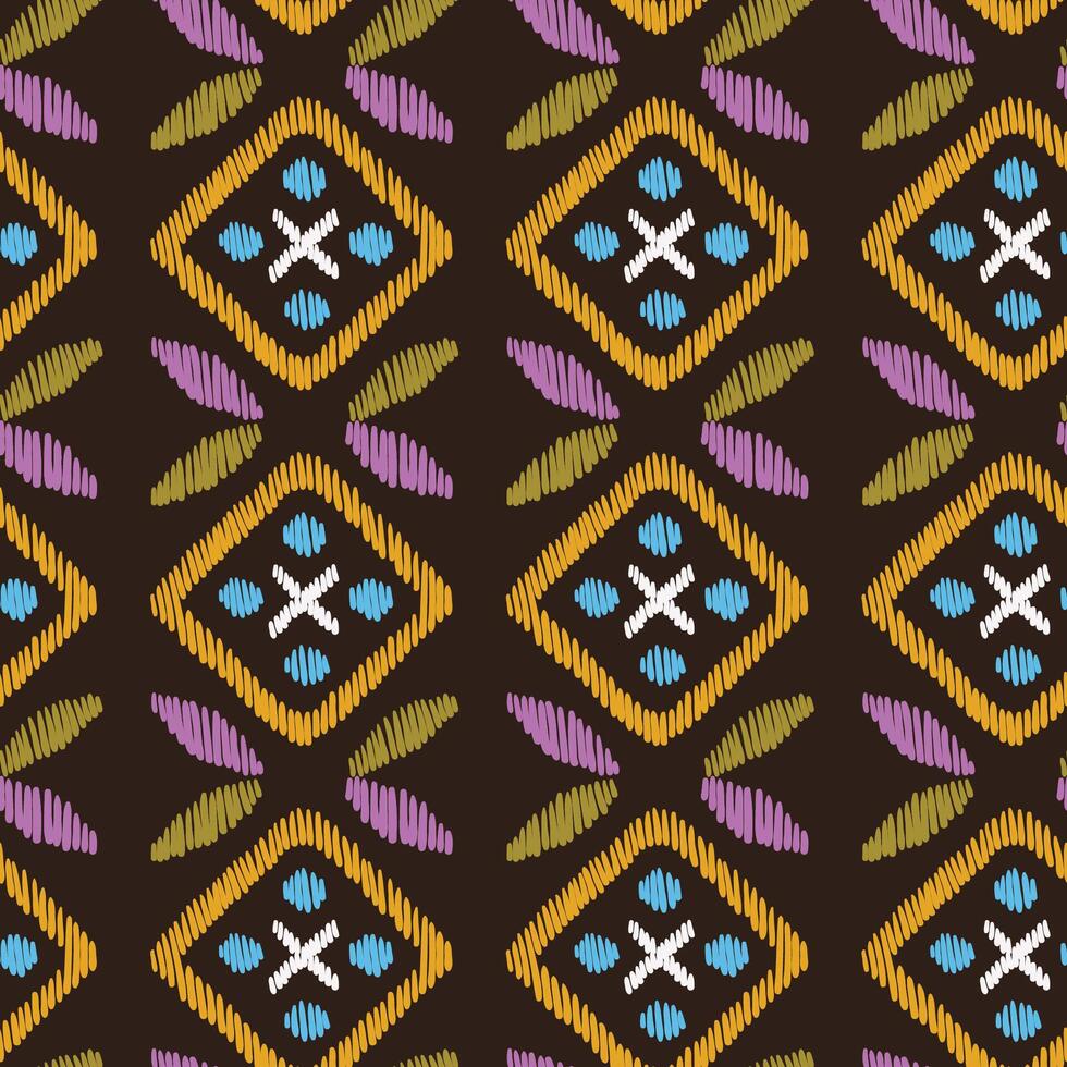 Seamless hand drawn rhombus geometrical pattern vector
