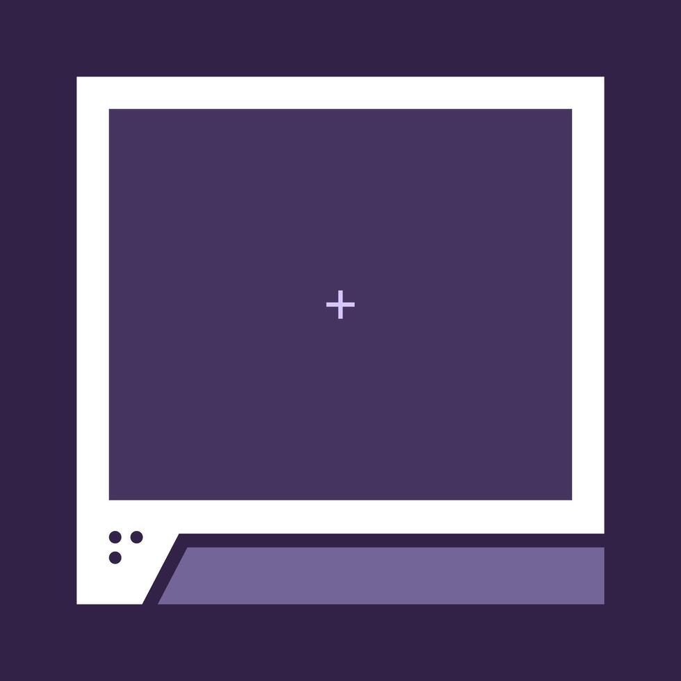 Futuristic square background. Social media frame illustration. vector
