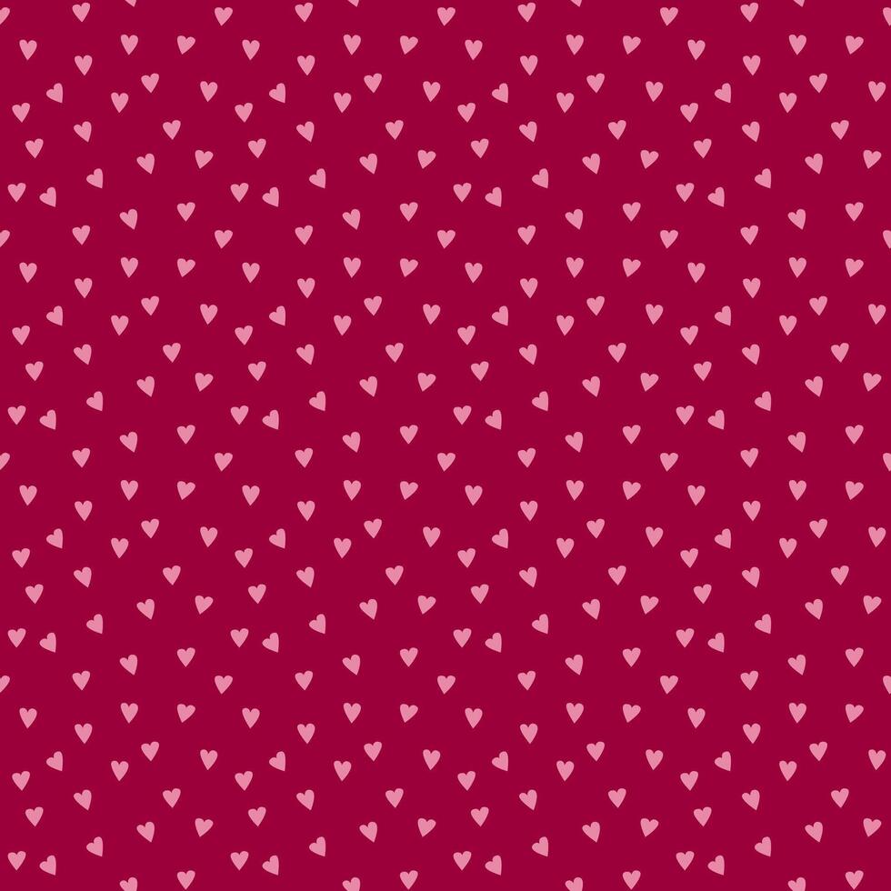 Charming heart pattern on deep red background for valentine's day designs vector