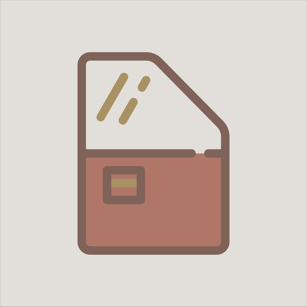Design Illustration graphic of door icon with flat desaturated style. Suitable for UI, mobile design, web design, etc vector