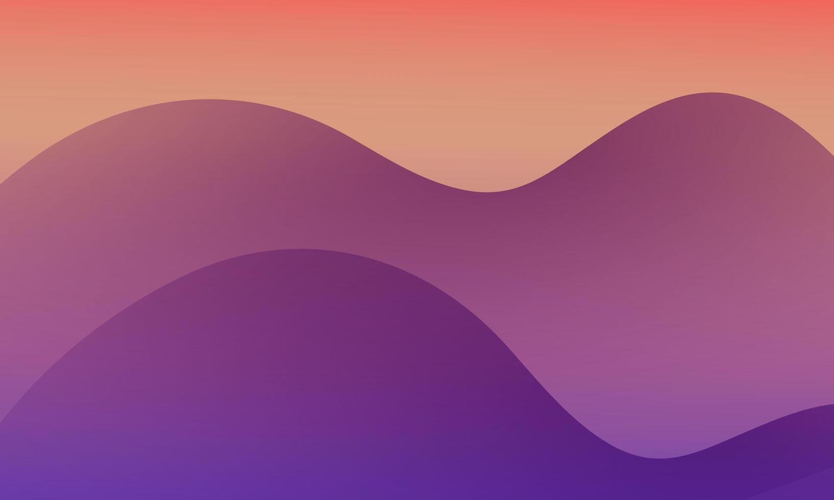 Soft gradient purple wavy abstract background. Dynamic shapes composition. trendy gradient color. vector