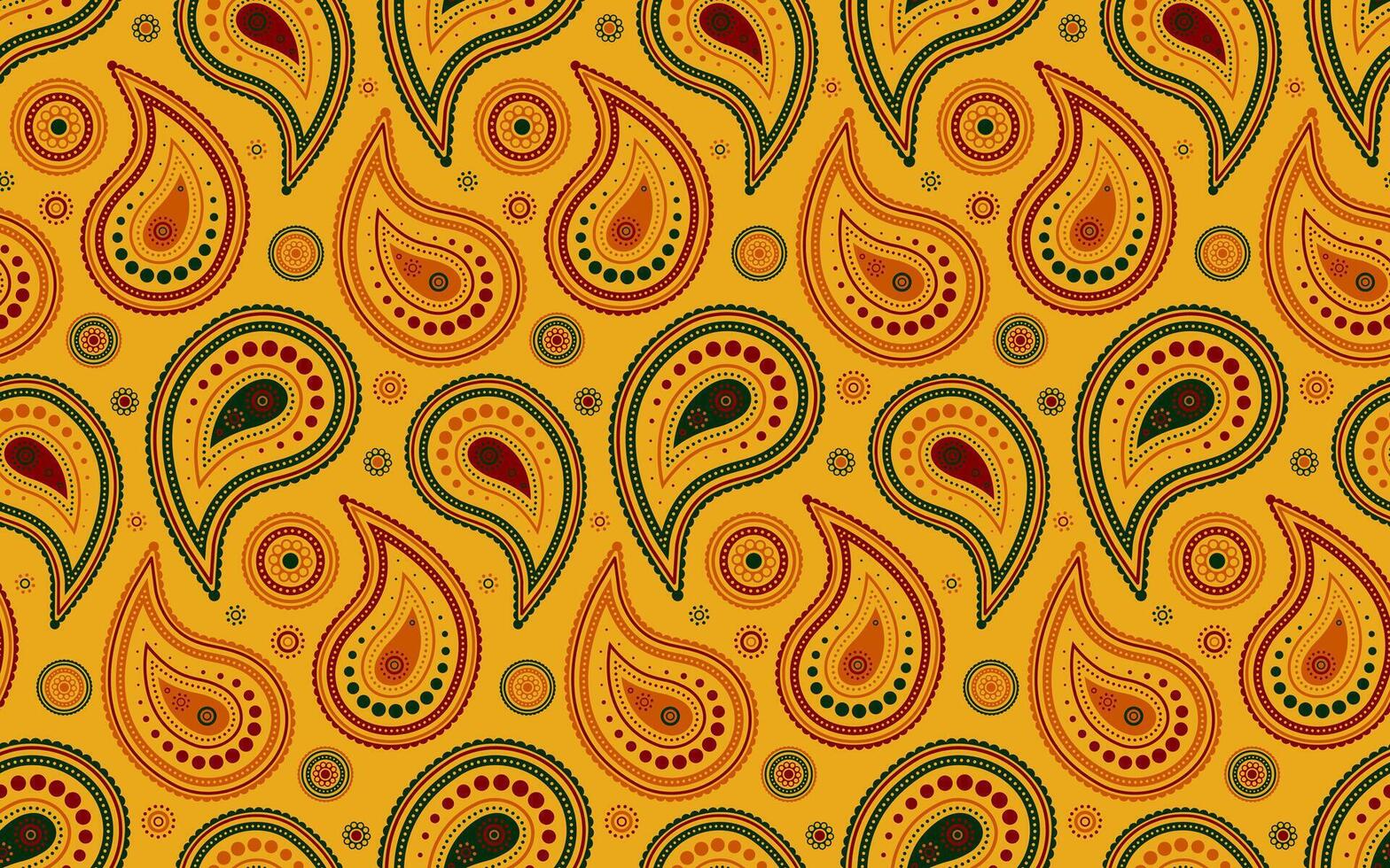 Flowing colours with intricate bohemian. Victorian elegant trendy surreal. Paisley effortless by silk scrap. vector